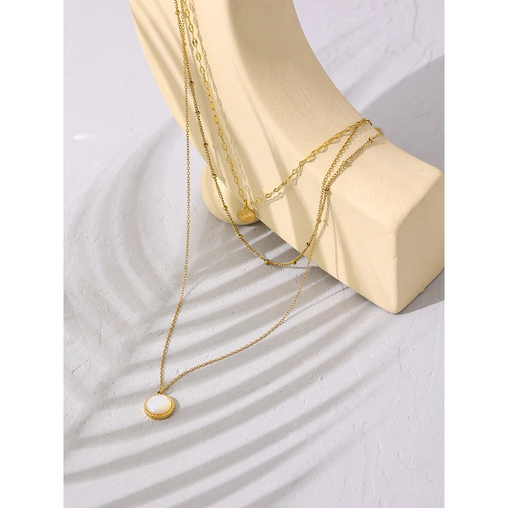Mix de Colar Elegance Banhado em Ouro 18K