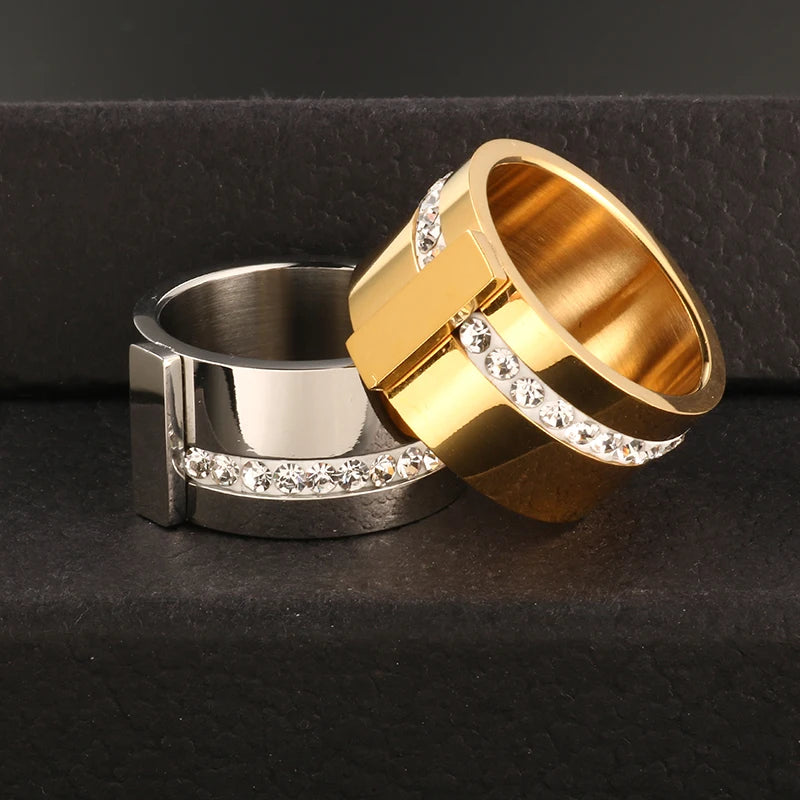 Anel Fashion Zircônia Banhado em Ouro 18K