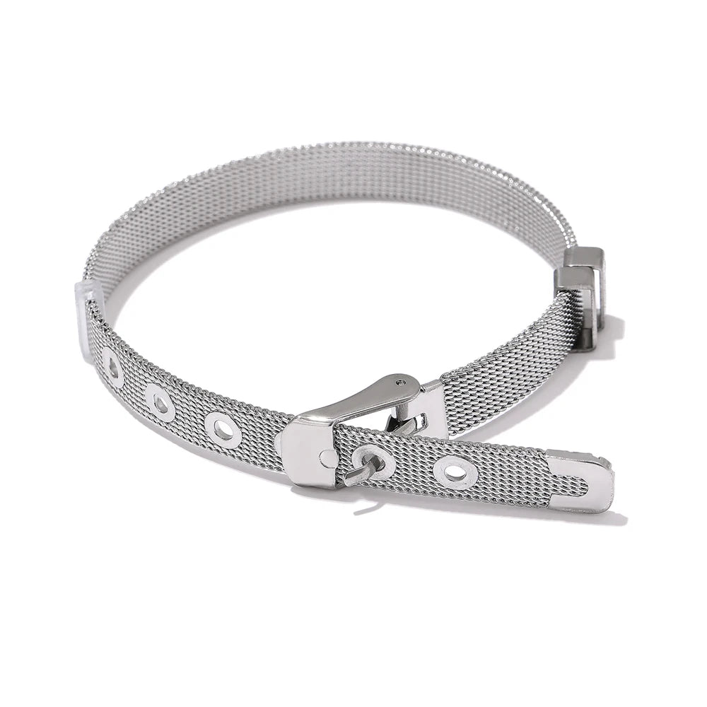 Bracelete Fivela Banhado em Ouro 18K