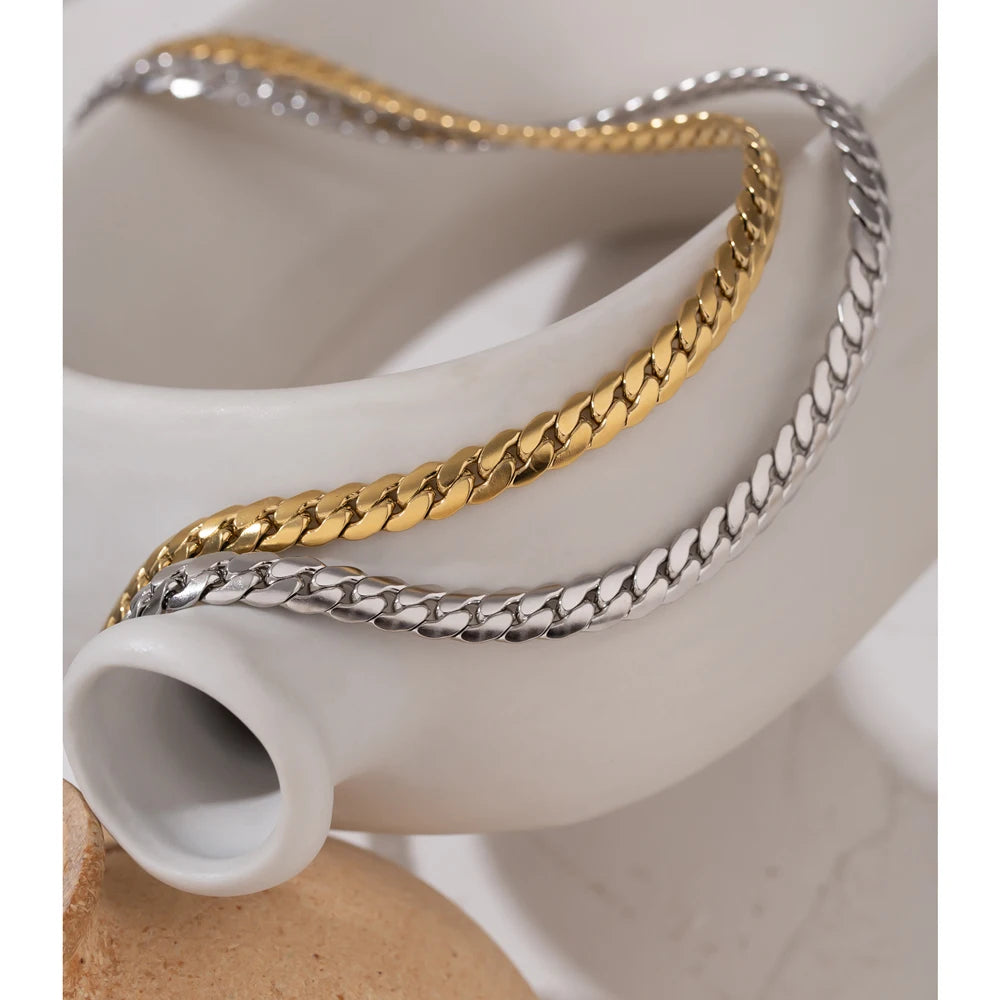 Colar Corrente Banhado em Ouro 18K