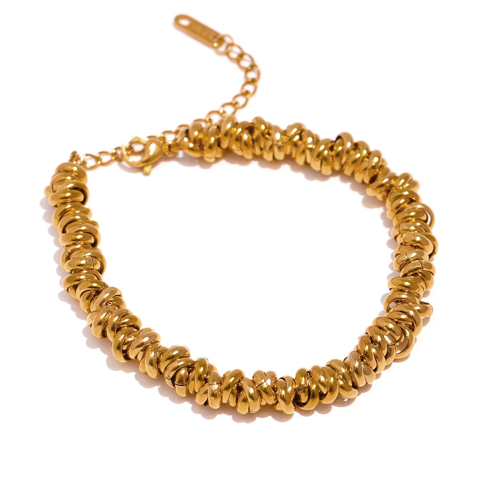 Pulseira Robusta Banhado em Ouro 18K