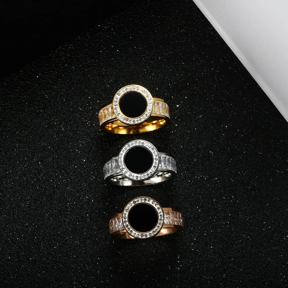 Anel Anna Zircônias Banhado em Ouro 18K