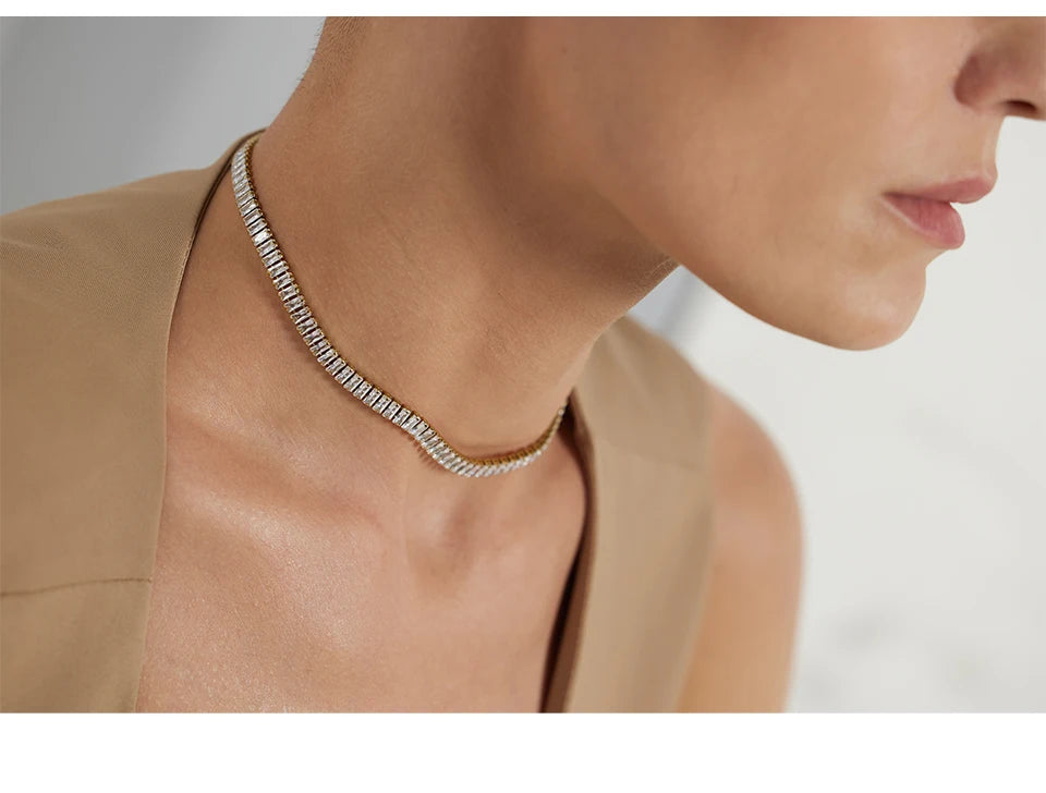 Colar Luxuoso Zircônias Banhado em Ouro 18K