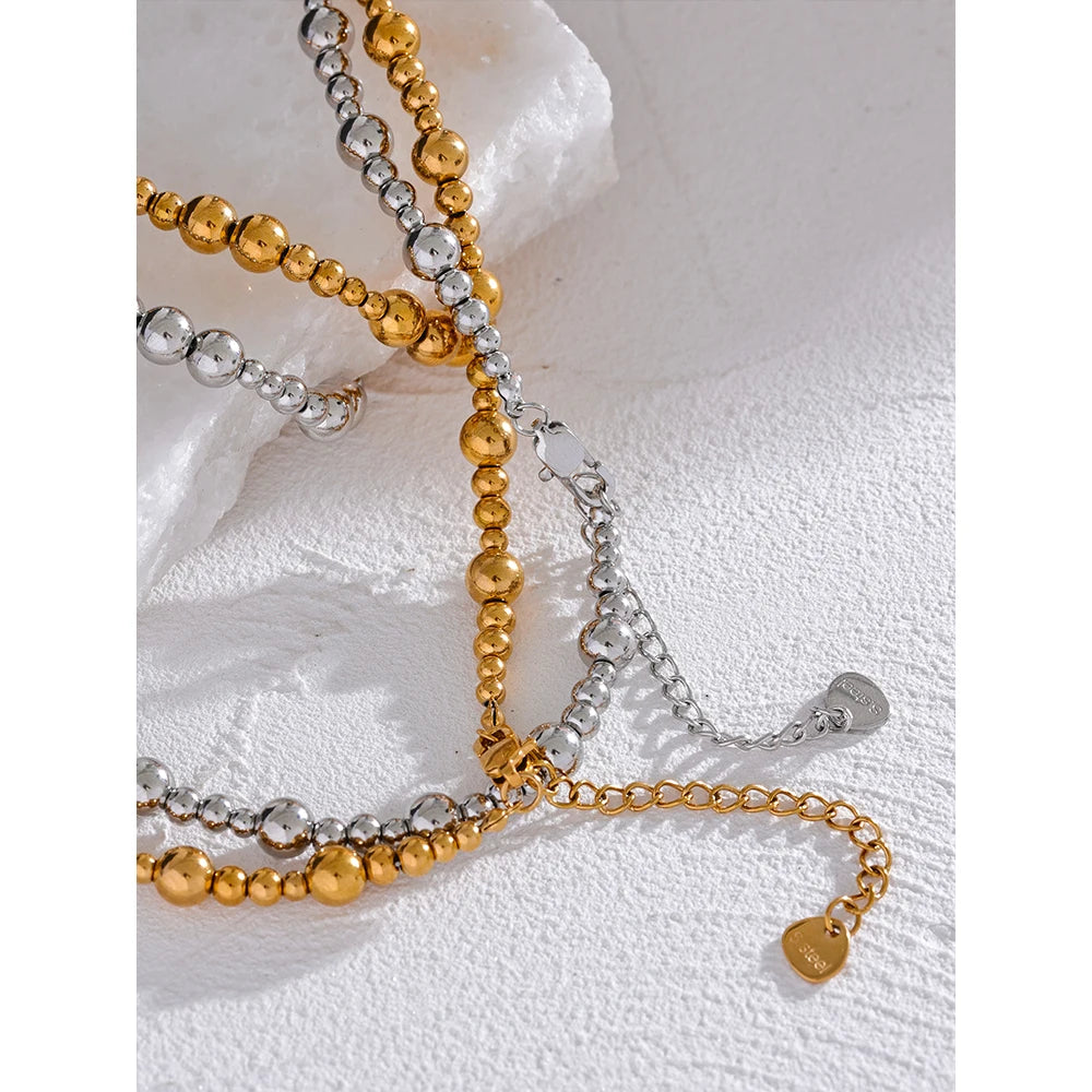 Colar Bolinhas Banhado em Ouro 18K