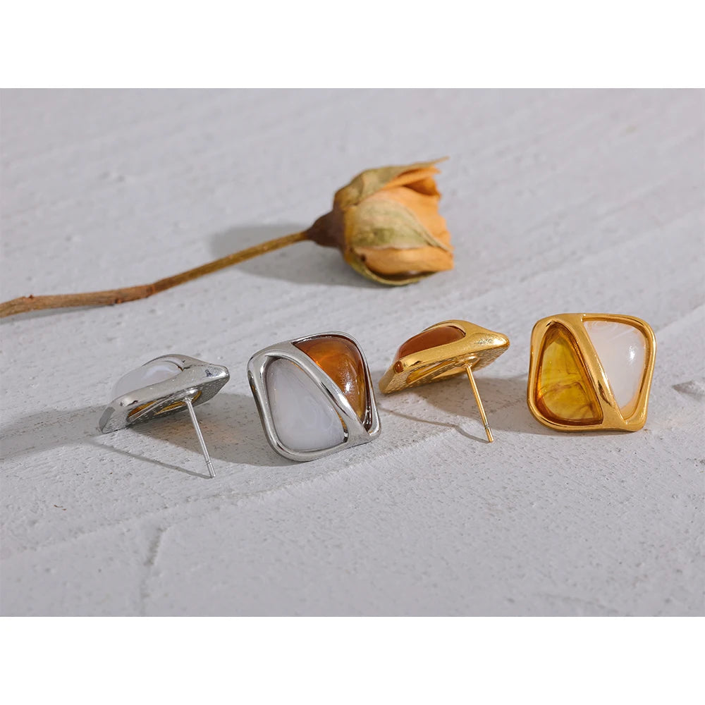 Brinco Caramel Banhado em Ouro 18K
