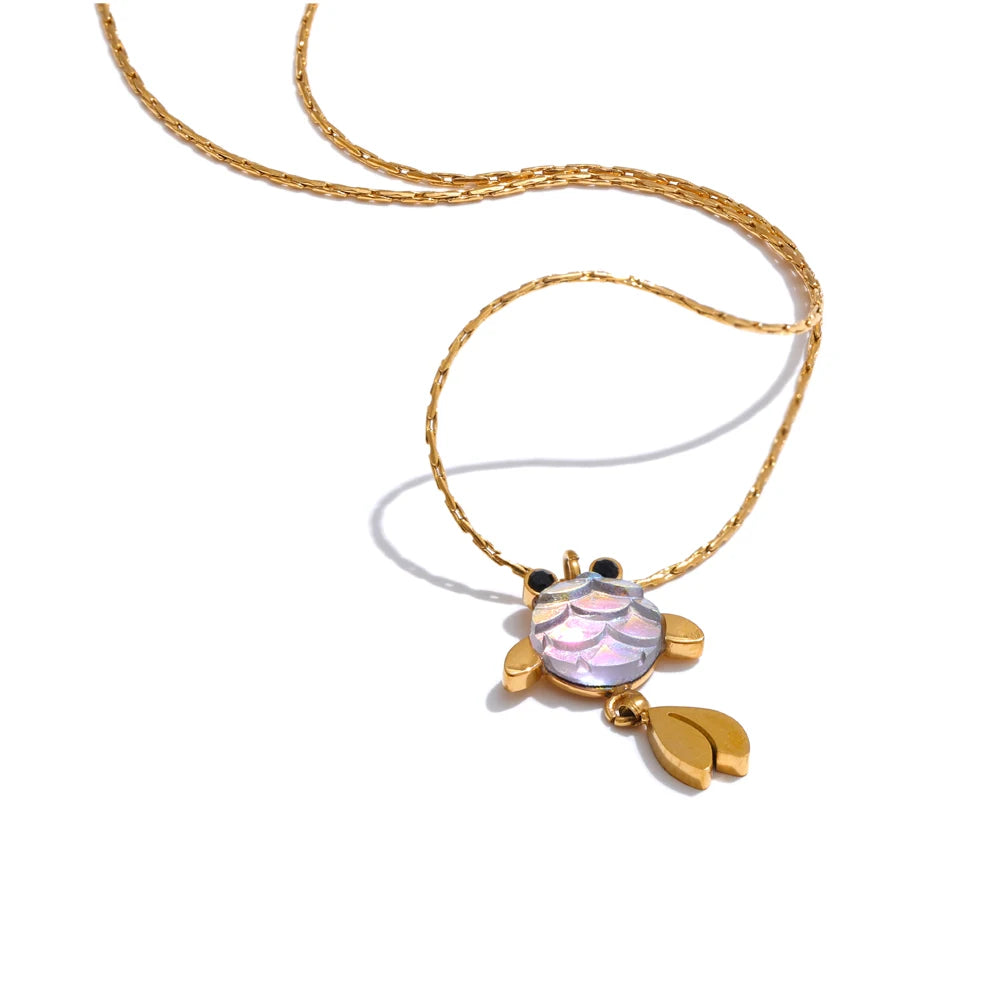 Colar Gold Fish Banhado em Ouro 18K