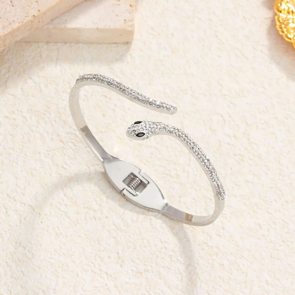 Bracelete Cobra Banhado em Ouro 18K