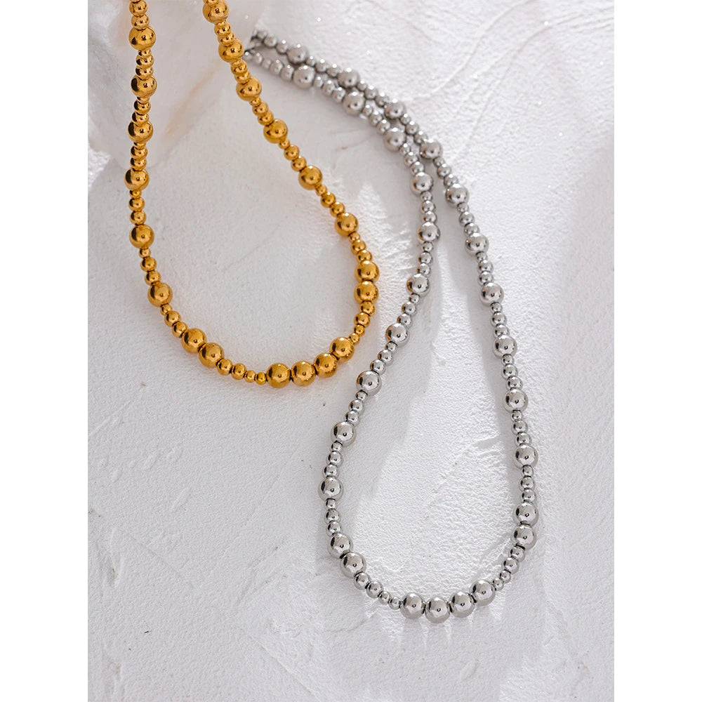 Colar Bolinhas Banhado em Ouro 18K