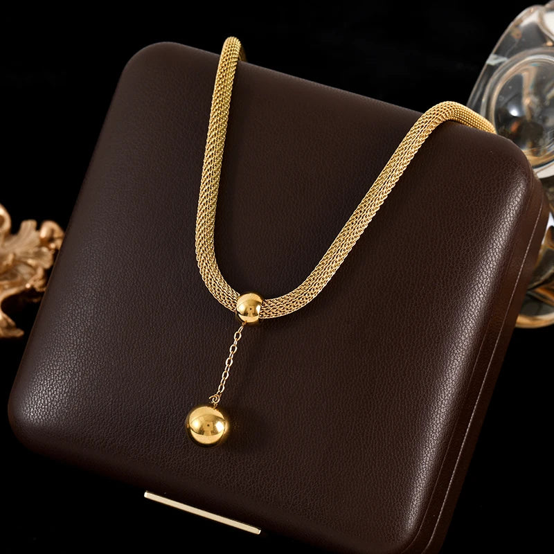 Colar Esferas Gold Banhado em Ouro 18K