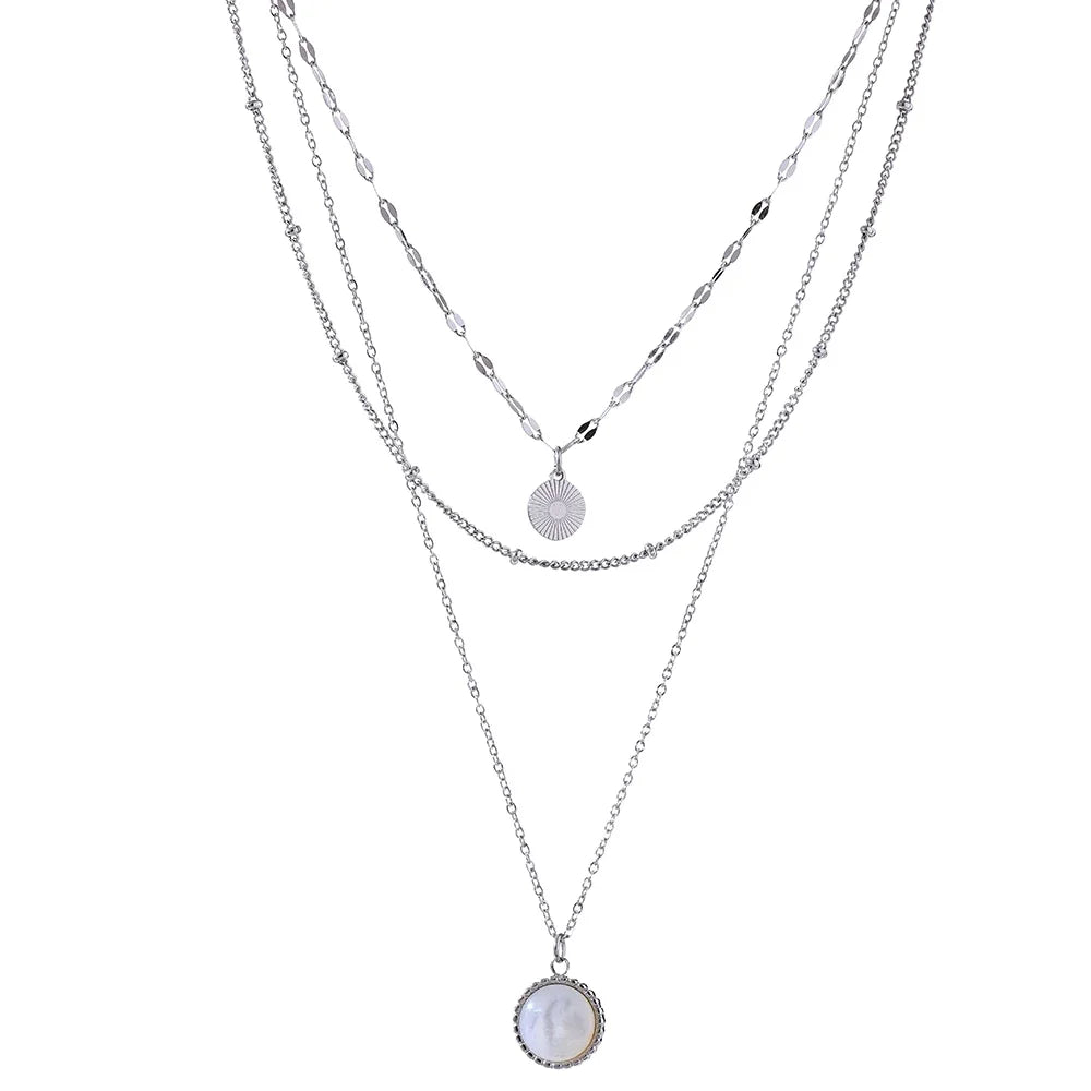 Mix de Colar Elegance Banhado em Ouro 18K