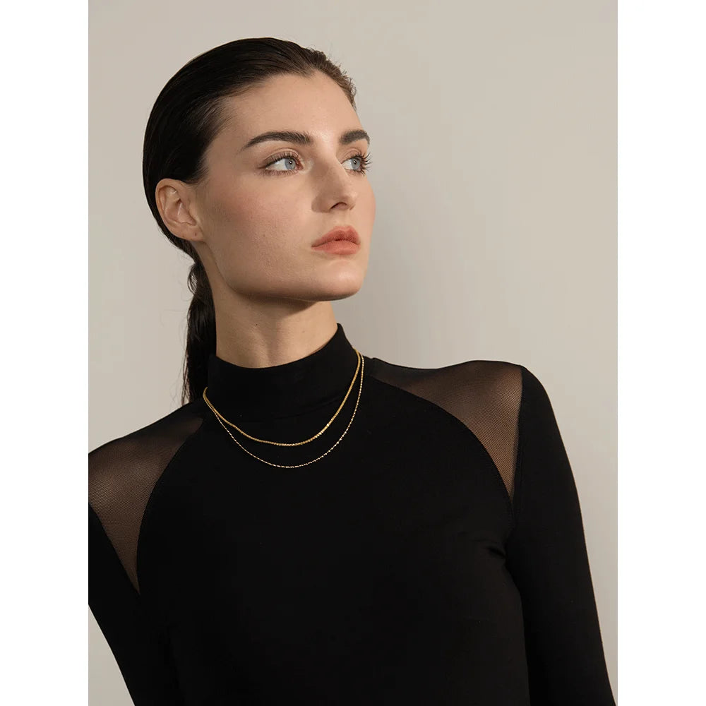 Colar Mix Lunar Banhado em Ouro 18K