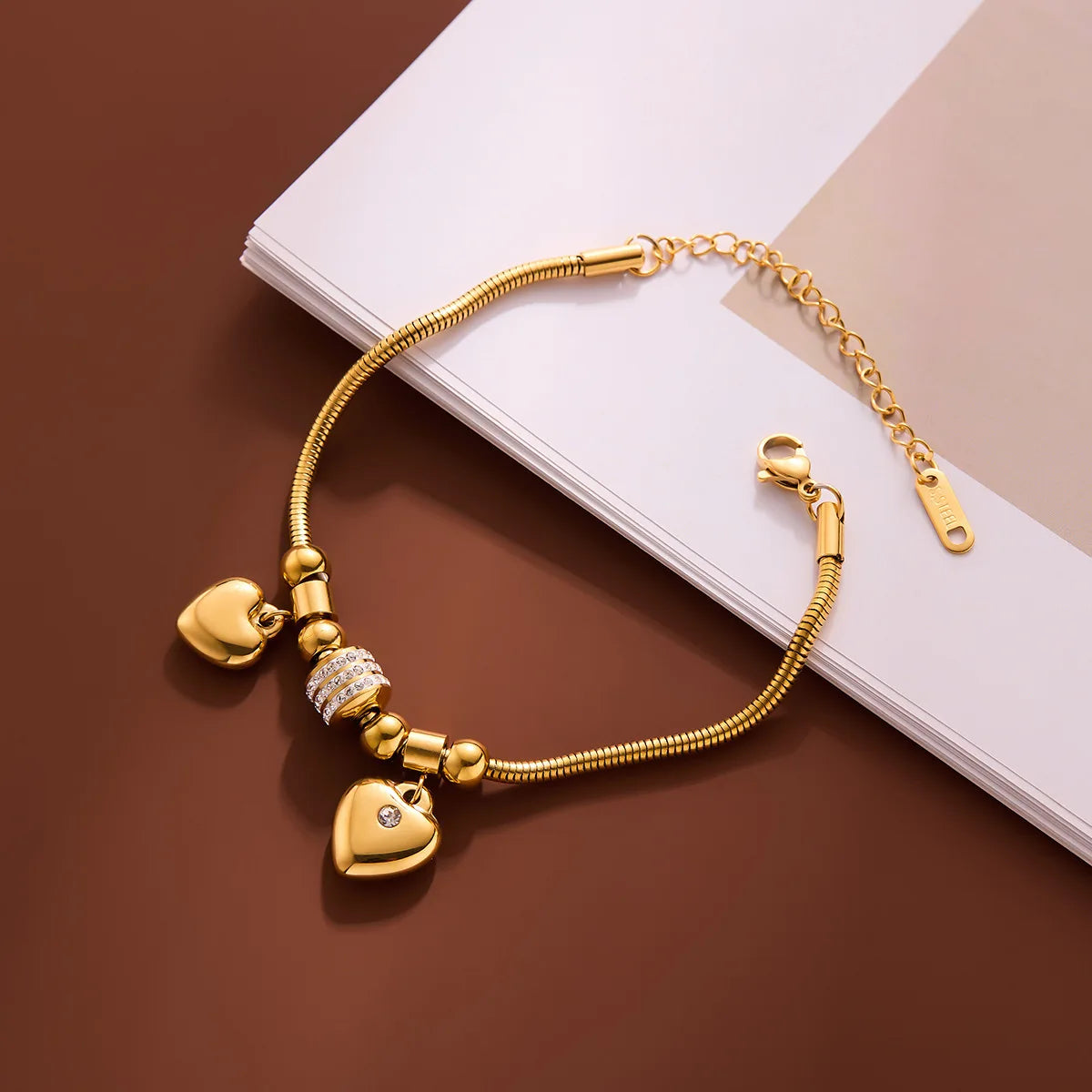 Pulseira Berloque Banhado em Ouro 18K