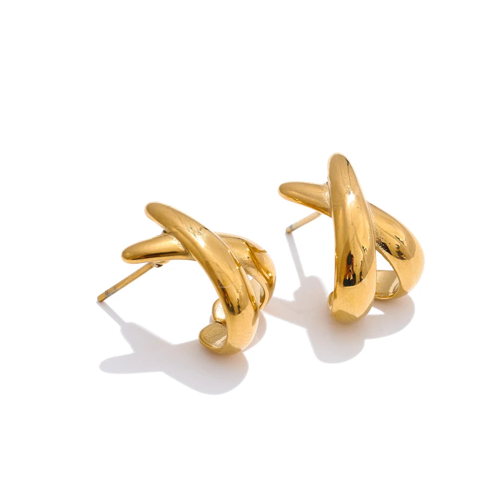 Brinco X Banhado em Ouro 18K