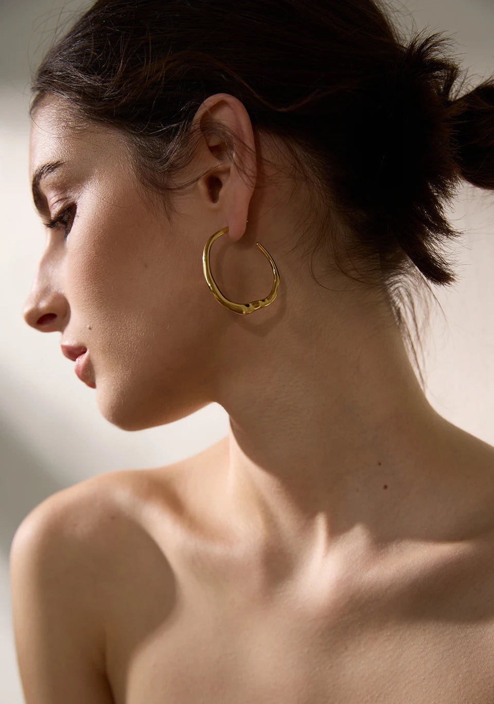 Brinco Minimalist Banhado em Ouro 18K