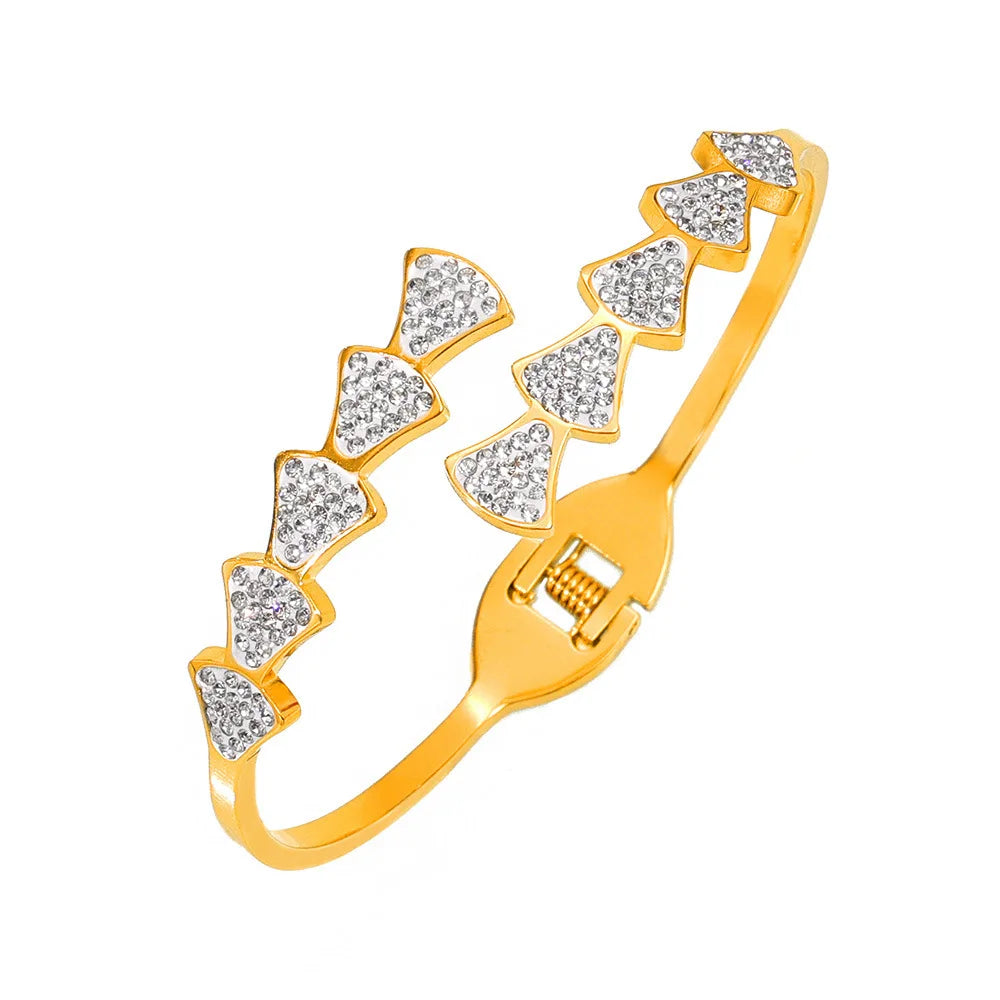 Bracelete Zircônias Banhado em Ouro 18K