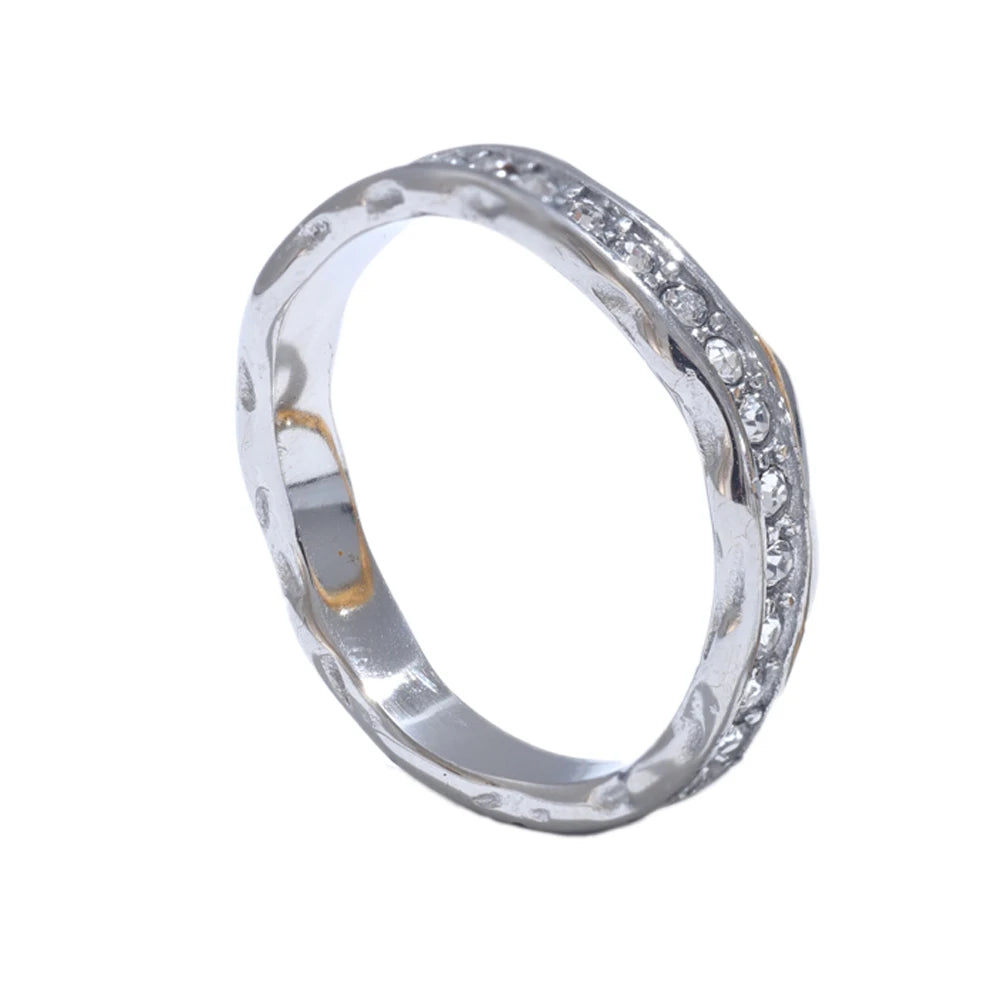 Anel Verona Zircônia Banhado em Ouro 18K