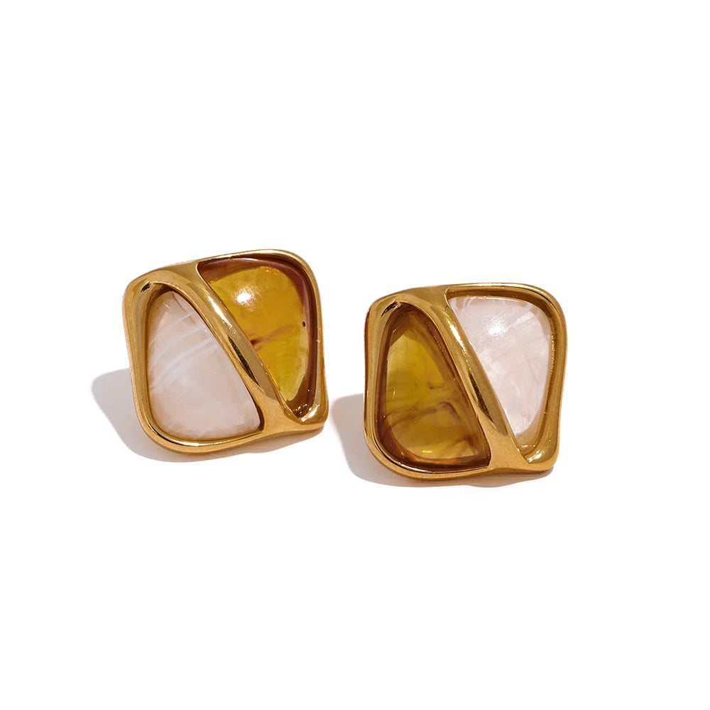 Brinco Caramel Banhado em Ouro 18K
