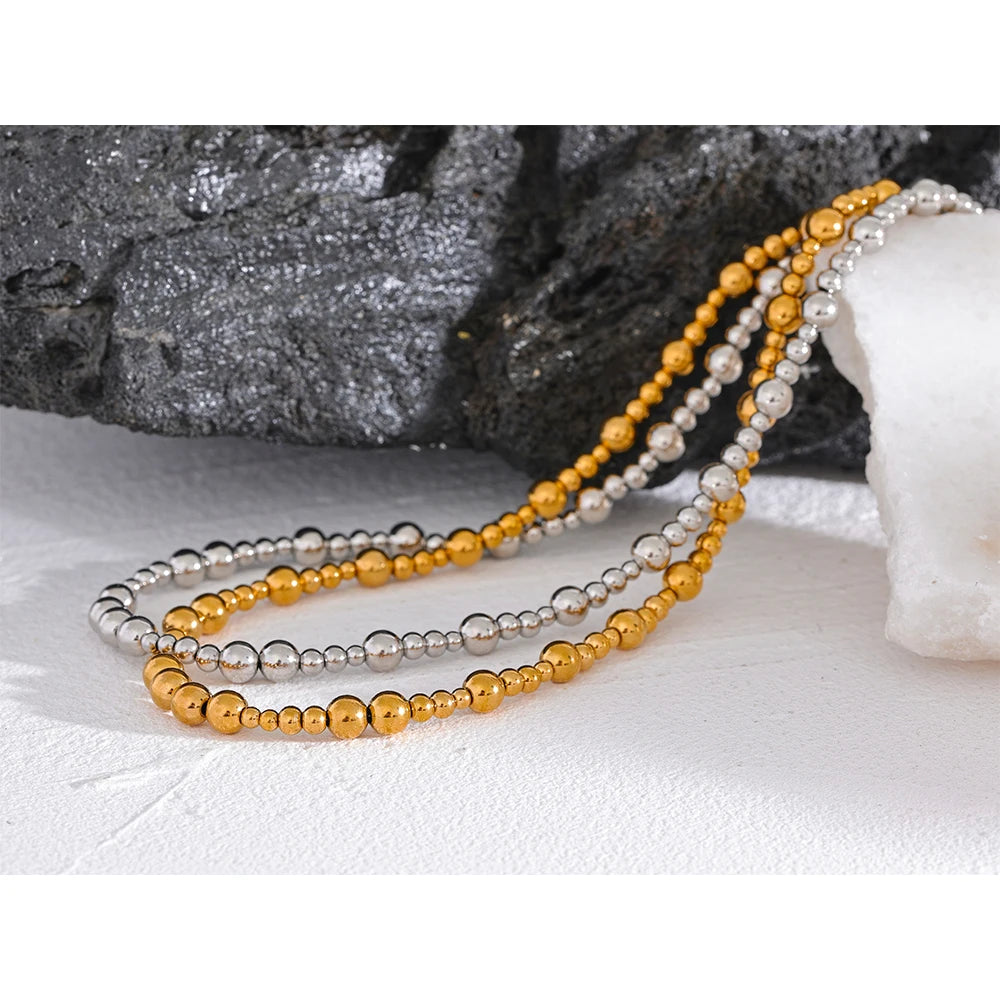 Colar Bolinhas Banhado em Ouro 18K