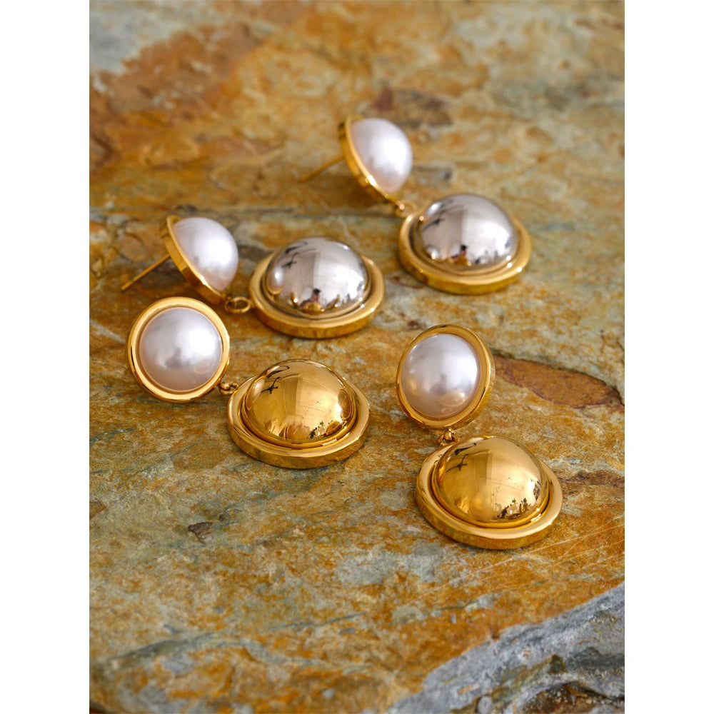 Brinco Princess Pérola Banhado em Ouro 18K
