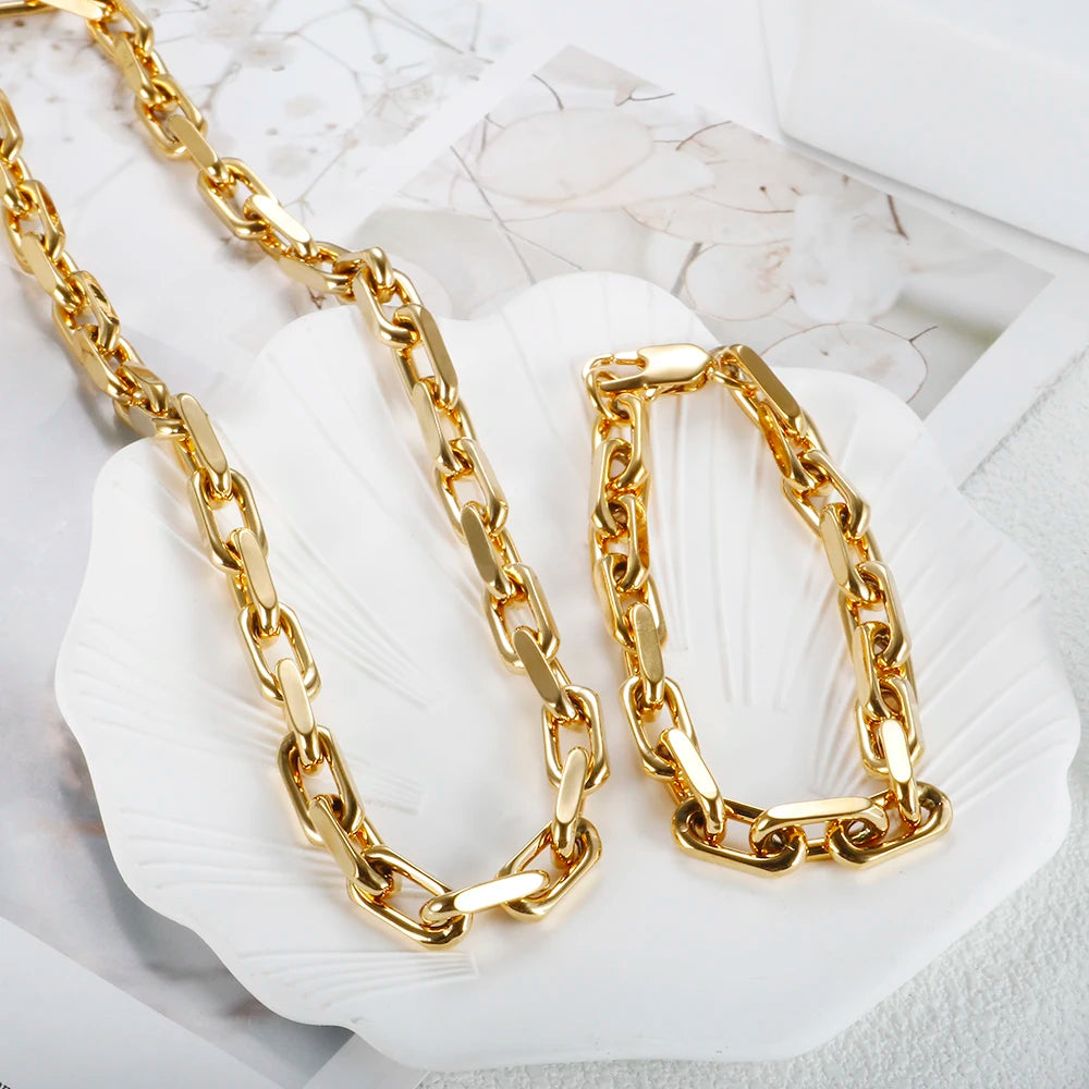 Colar Feito a Mão Banhado em Ouro 18K