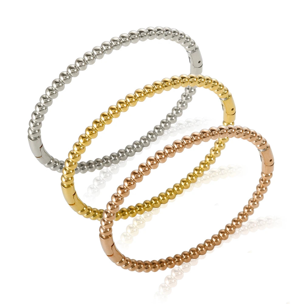 Bracelete Bolas Banhado em Ouro 18K