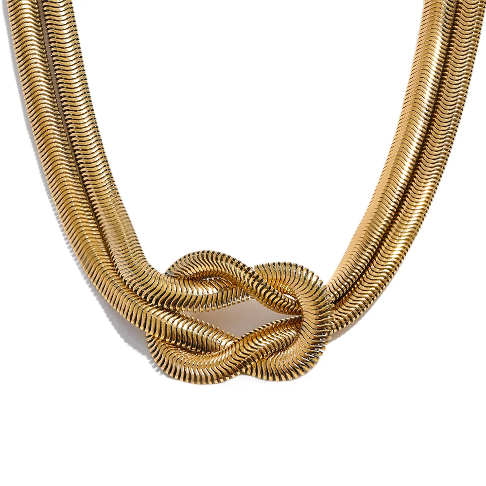 Chocker Cobra Banhado em Ouro 18K