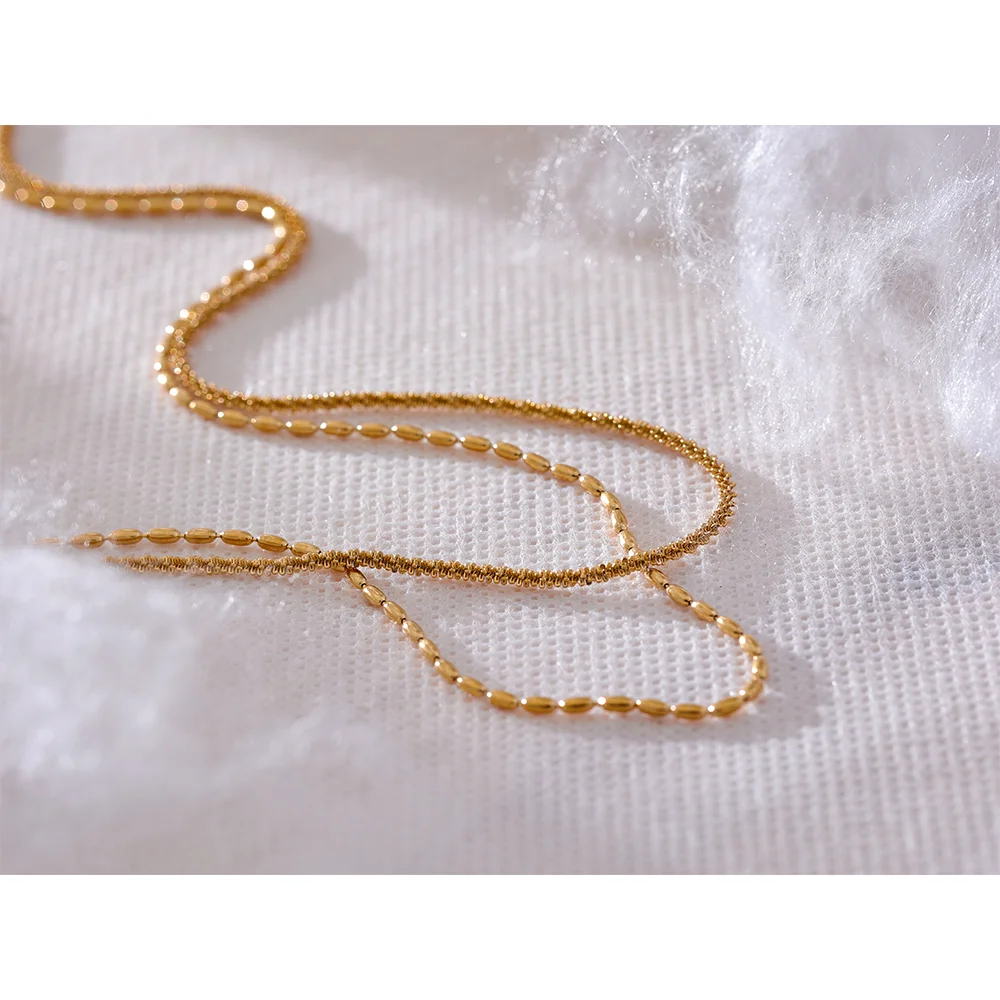 Colar Mix Lunar Banhado em Ouro 18K