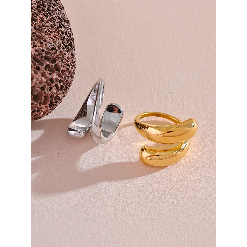 Anel Chic Banhado em Ouro 18K