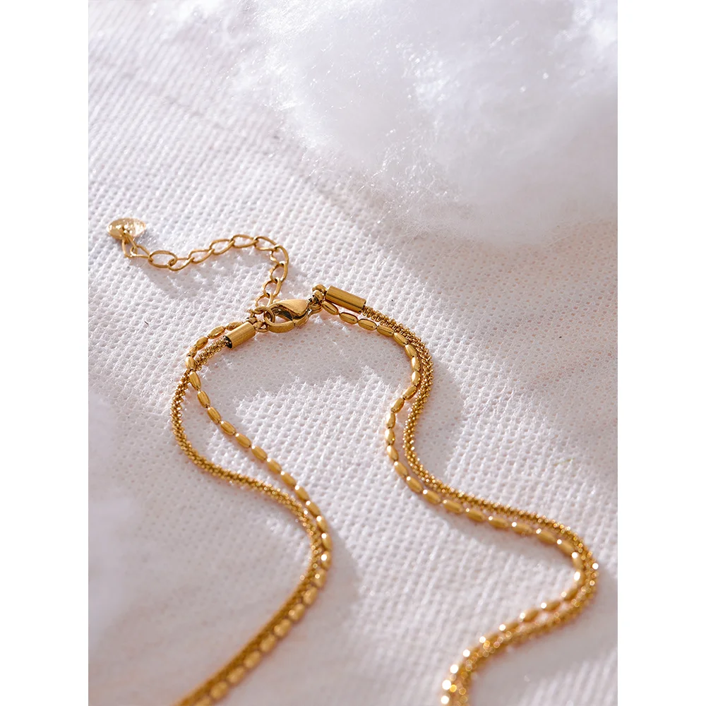 Colar Mix Lunar Banhado em Ouro 18K