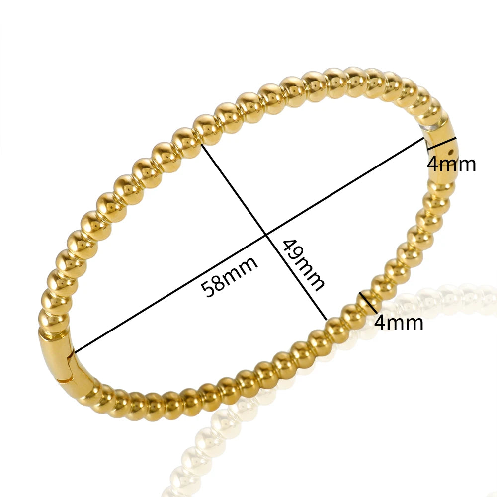 Bracelete Bolas Banhado em Ouro 18K