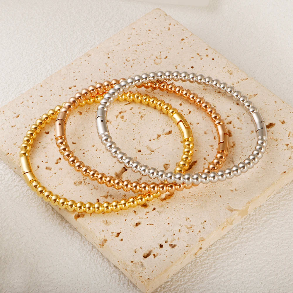 Bracelete Bolas Banhado em Ouro 18K