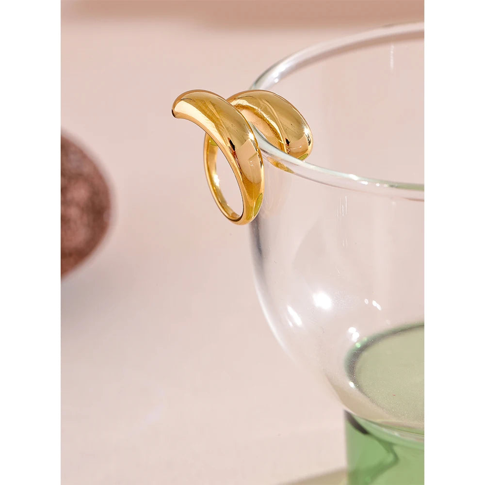 Anel Chic Banhado em Ouro 18K