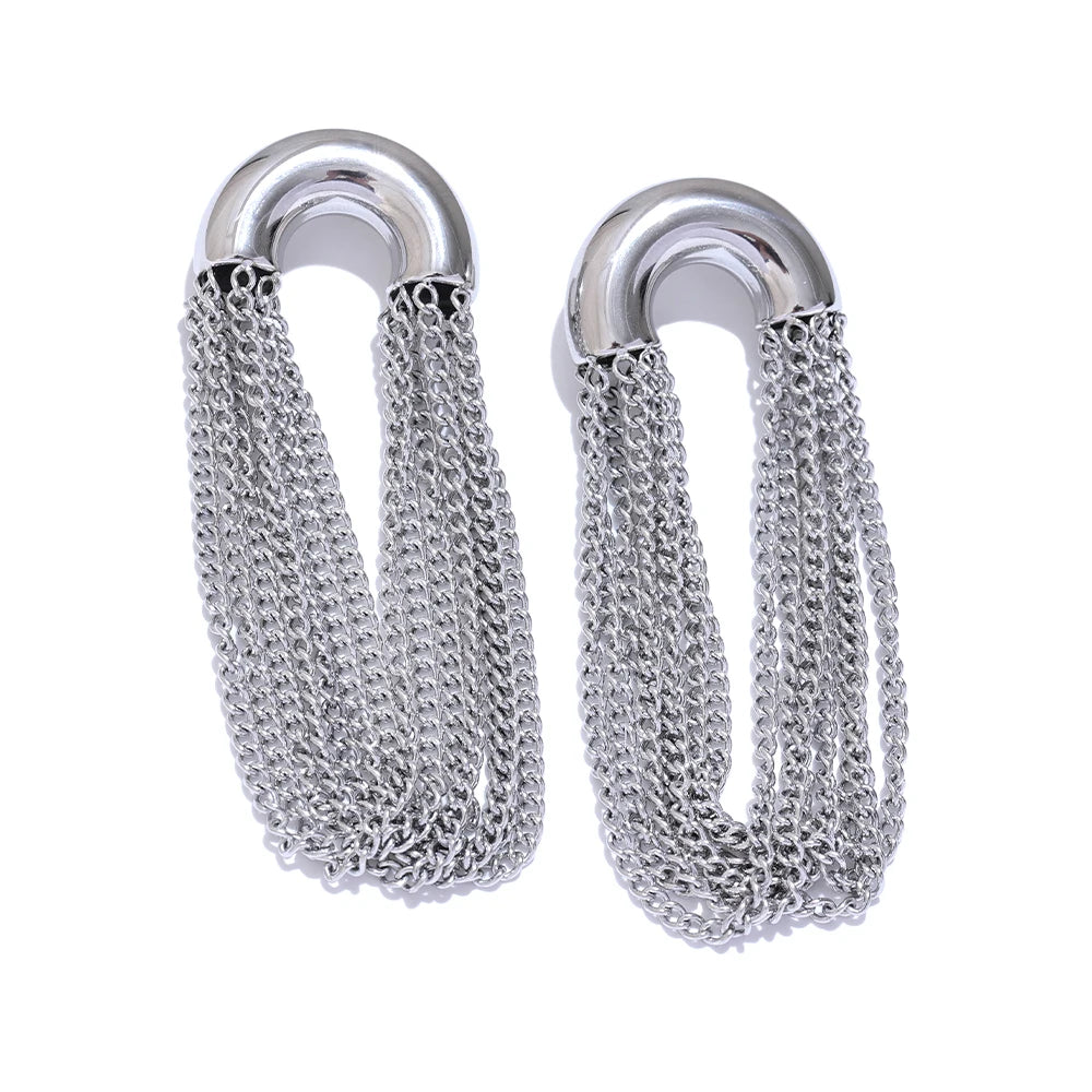 Brinco Lux Correntes Banhado em Ouro 18K