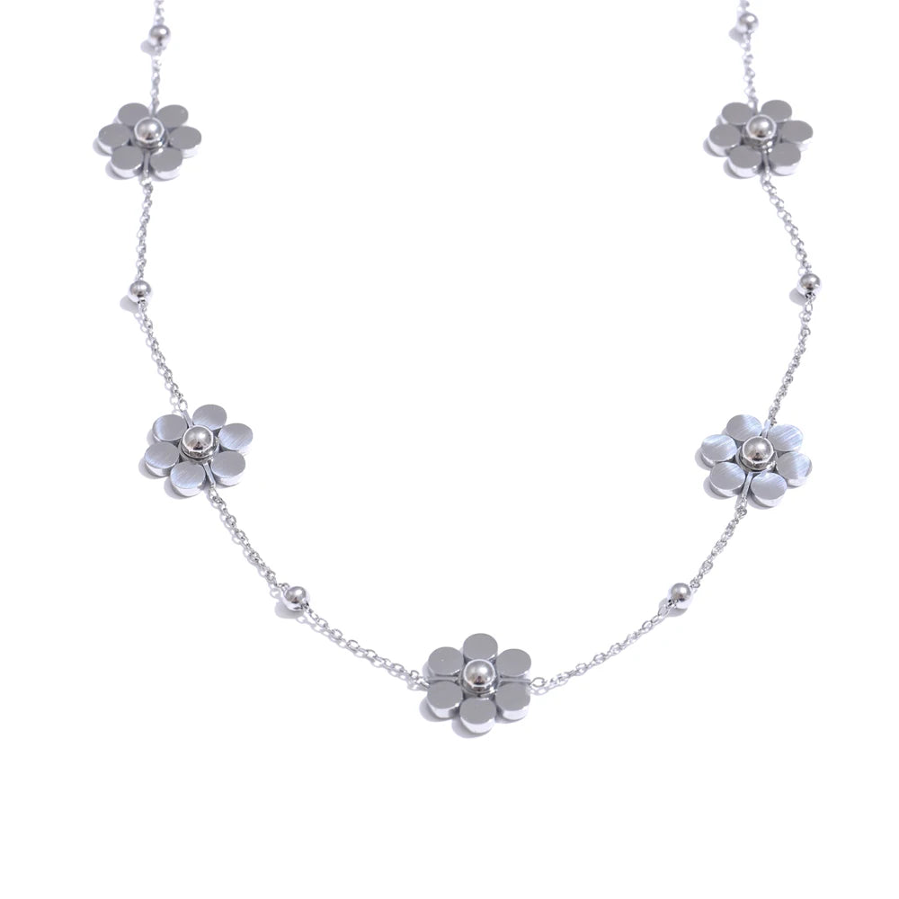 Colar Flower Banhado em Ouro 18K