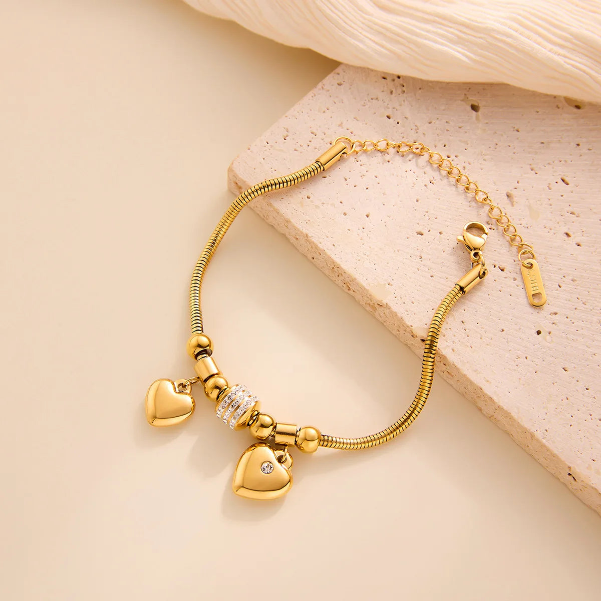 Pulseira Berloque Banhado em Ouro 18K