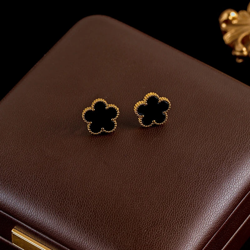 Conjunto Flor Banhado em Ouro 18K