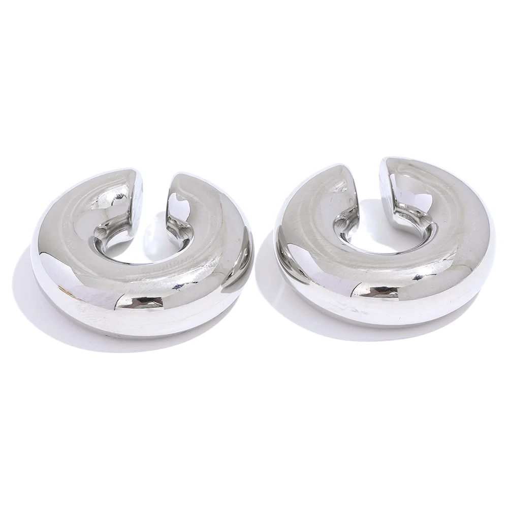 Brinco Piercing Fake Robusto Banhado em Ouro 18K