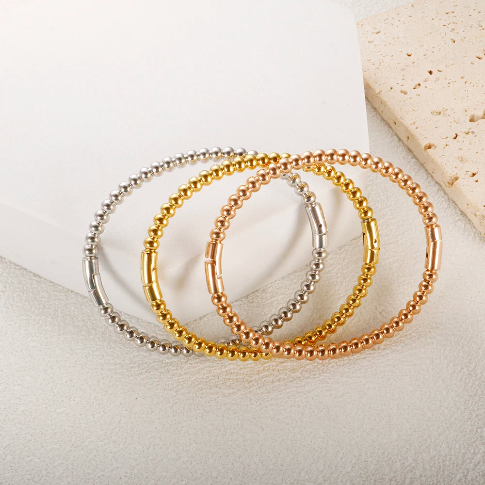 Bracelete Bolas Banhado em Ouro 18K