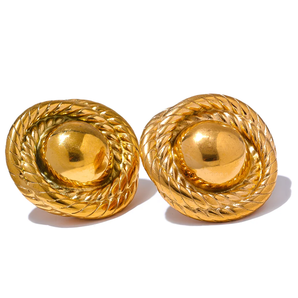 Brinco Júpter Banhado em Ouro 18K