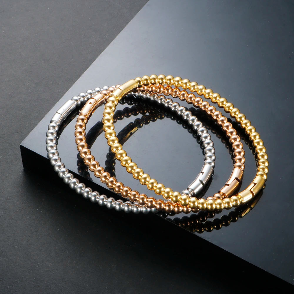 Bracelete Bolas Banhado em Ouro 18K