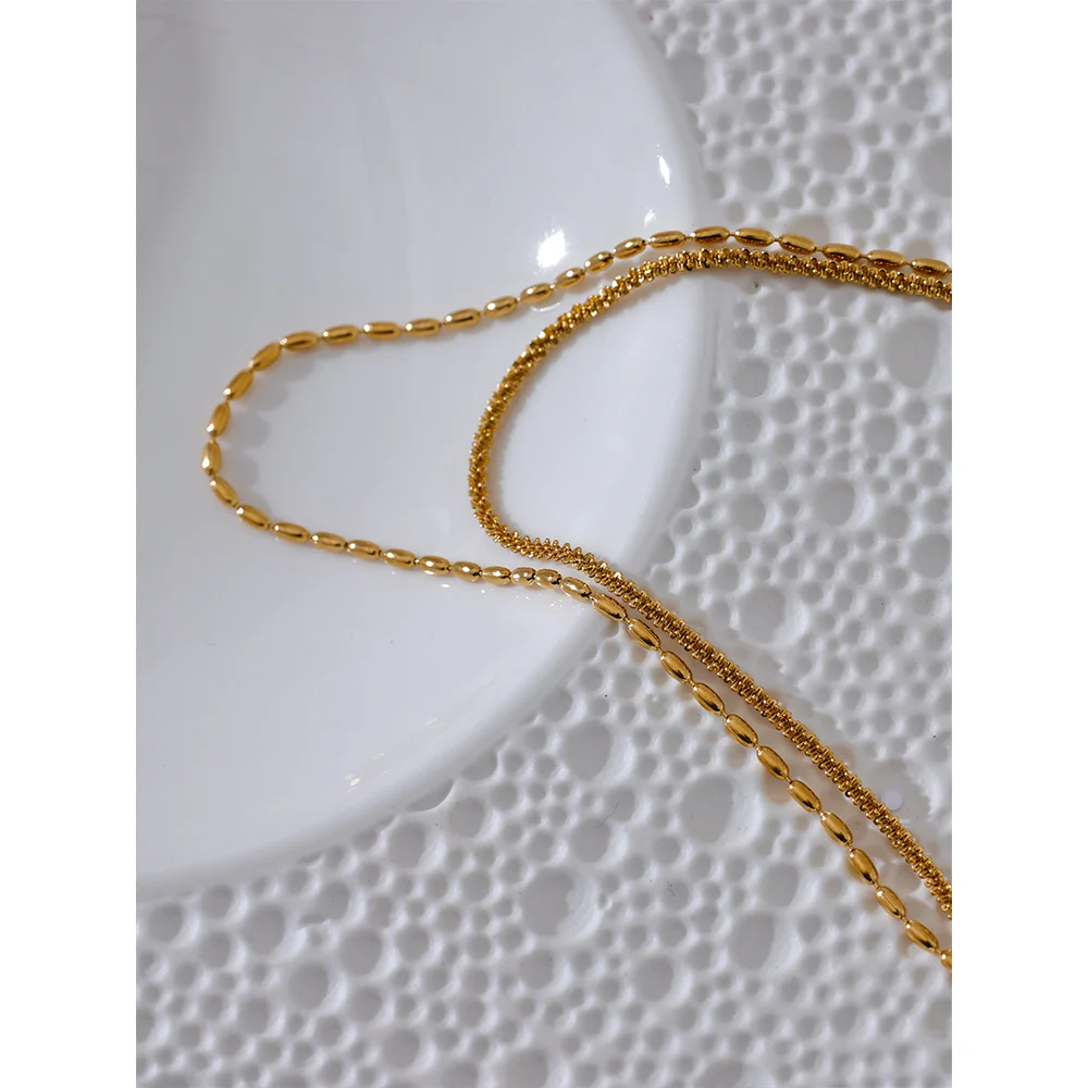 Colar Mix Lunar Banhado em Ouro 18K