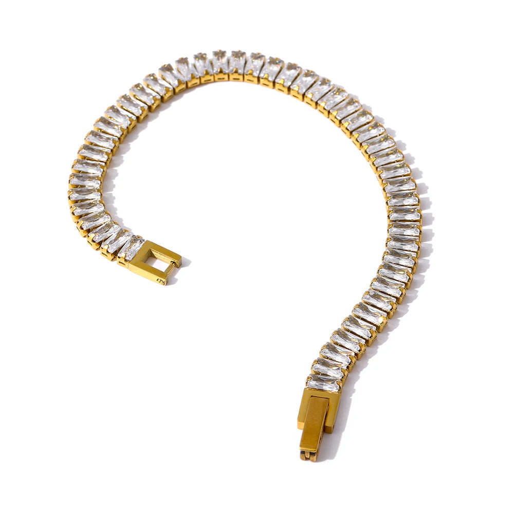 Colar Luxuoso Zircônias Banhado em Ouro 18K