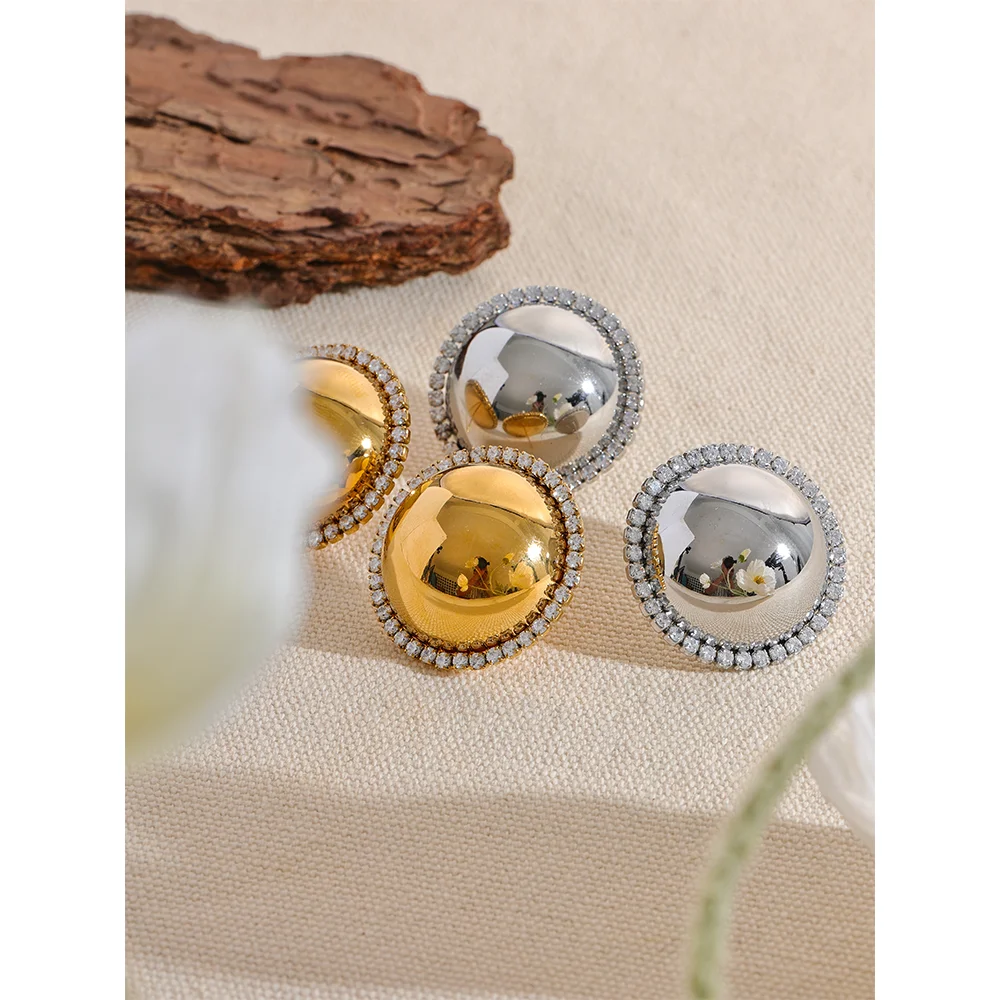 Brinco Global Zircônias Banhado em Ouro 18K