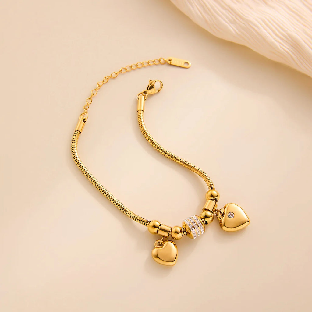 Pulseira Berloque Banhado em Ouro 18K
